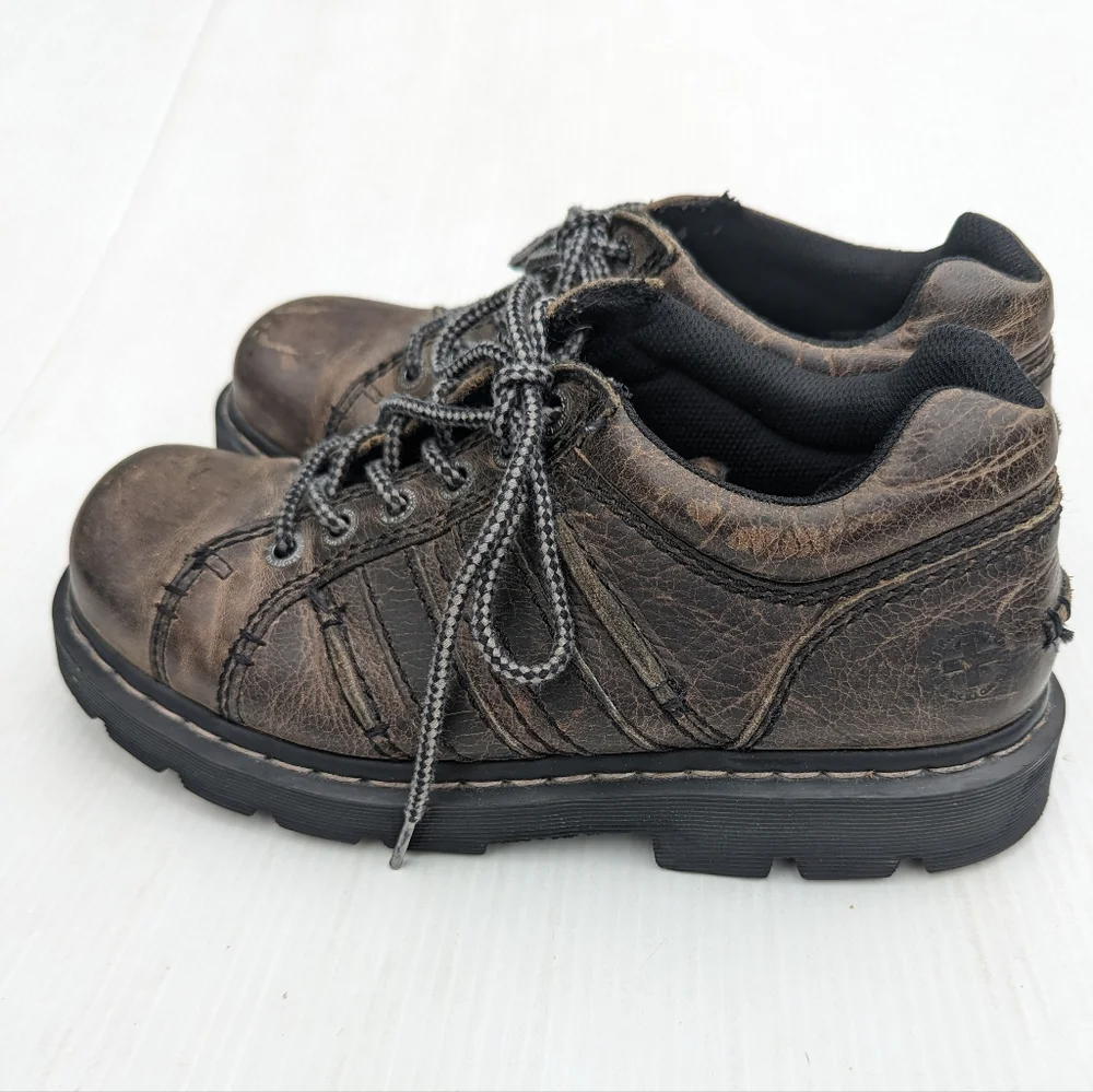 DOC MARTENS Harrison brown leather chunky loafers size 10 mens
